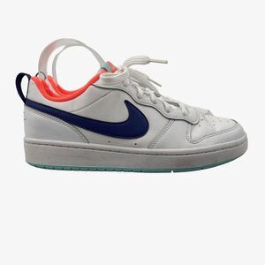 Nike Womens 8.5 (Youth 6.5Y) Court Borough 2 White Low Sneakers Shoe BQ5448-112